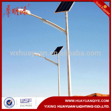 solar steel lamp post